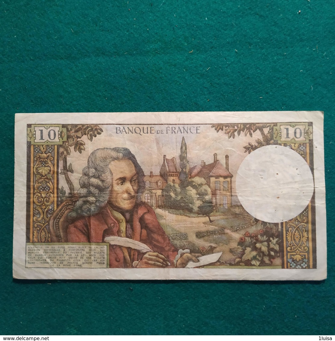 Francia 10 Francs 1970 - 10 F 1963-1973 ''Voltaire''