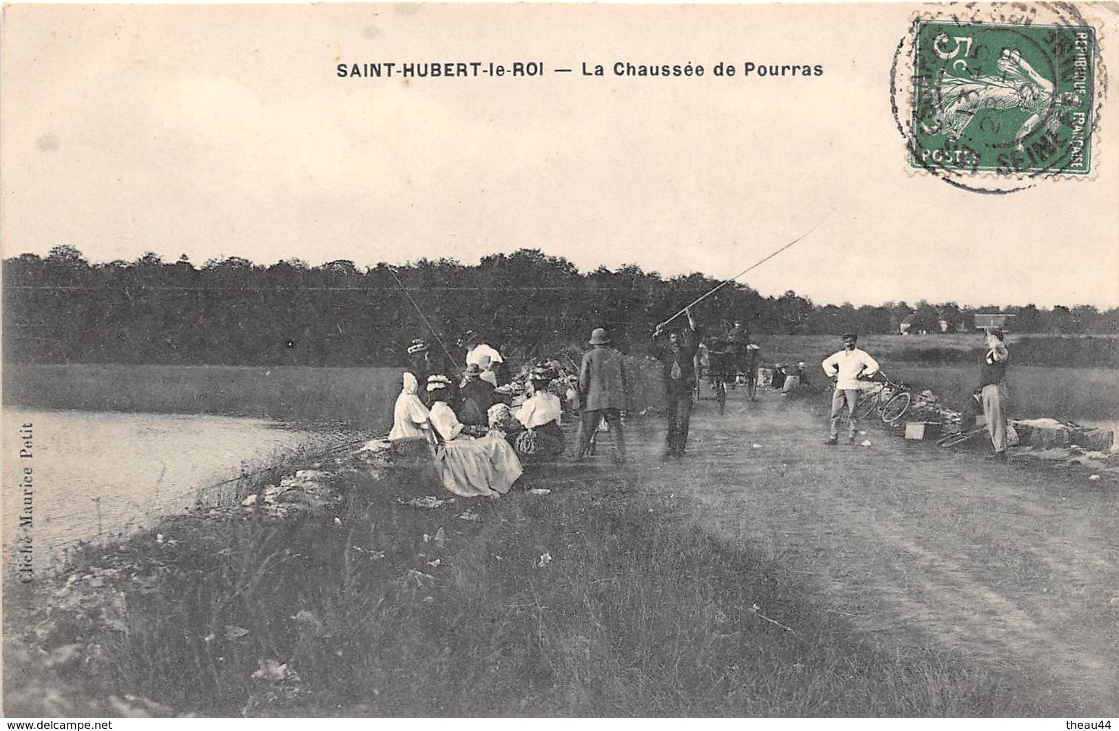 ¤¤  -   SAINT-HUBERT-le-ROI   -  La Chaussée De Pourras  -  Pêcheurs à La Ligne      -  ¤¤ - Les Essarts Le Roi