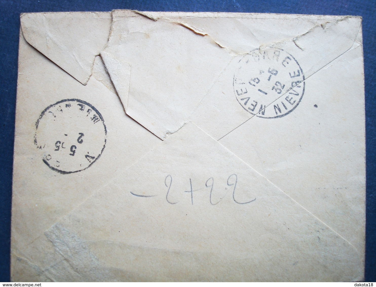 Rare Timbre Sur Enveloppe , Suisse ,1 Timbre 1932...chargée.enveloppe Société Des Nation,envoyée à Paris..75 - Collections