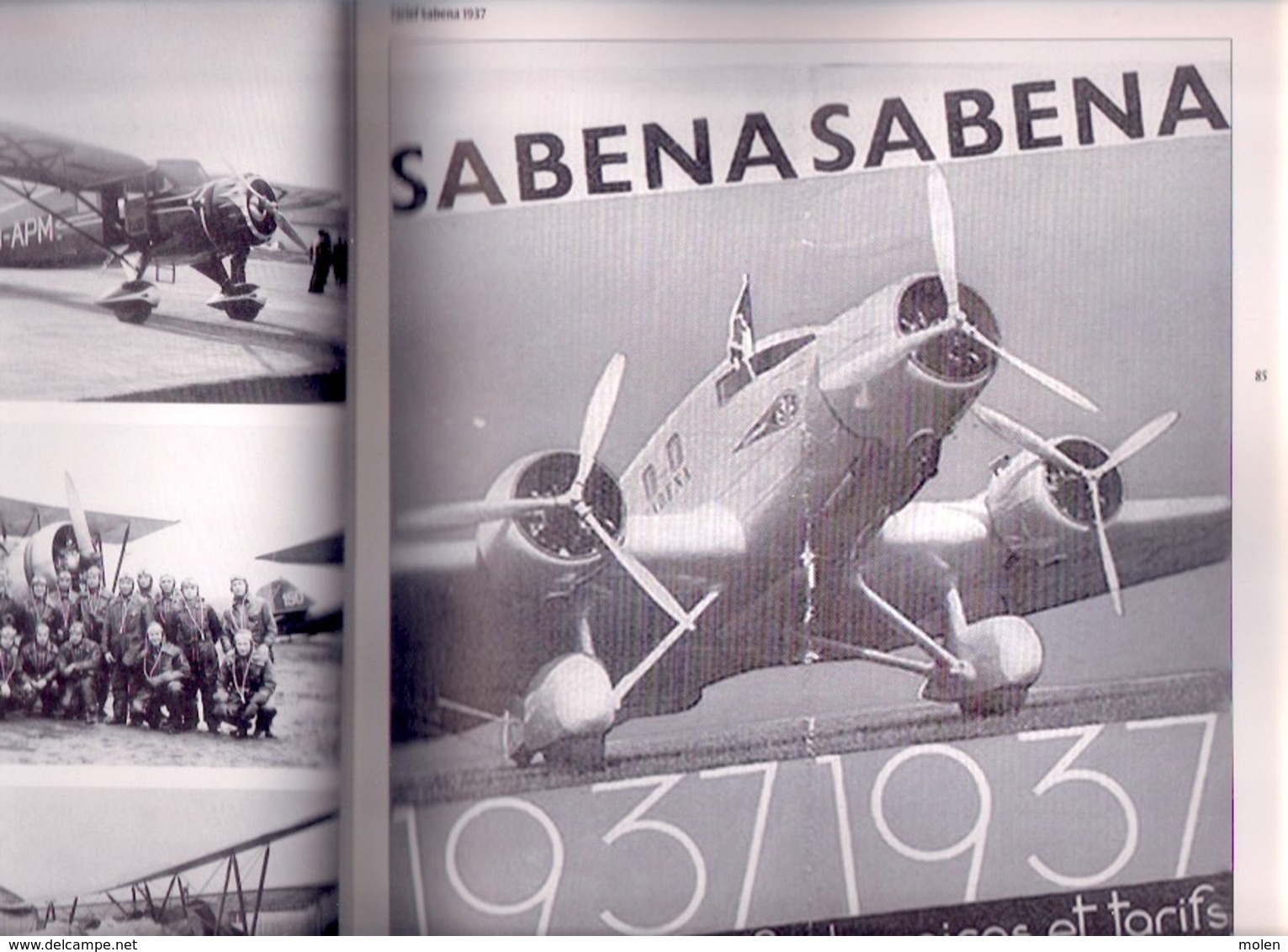 100 JAAR LUCHTVAART IN BELGIË 206pg ©2002 VLIEGTUIG SABENA AVIATION AVION luchthaven vliegveld boek geschiedenis Z447