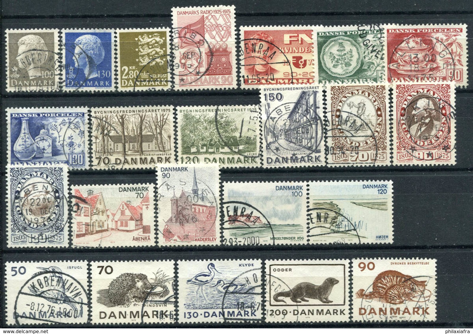 Danemark 1975 Oblitéré 100% Reine, ART, Paysages, Animaux - Oblitérés