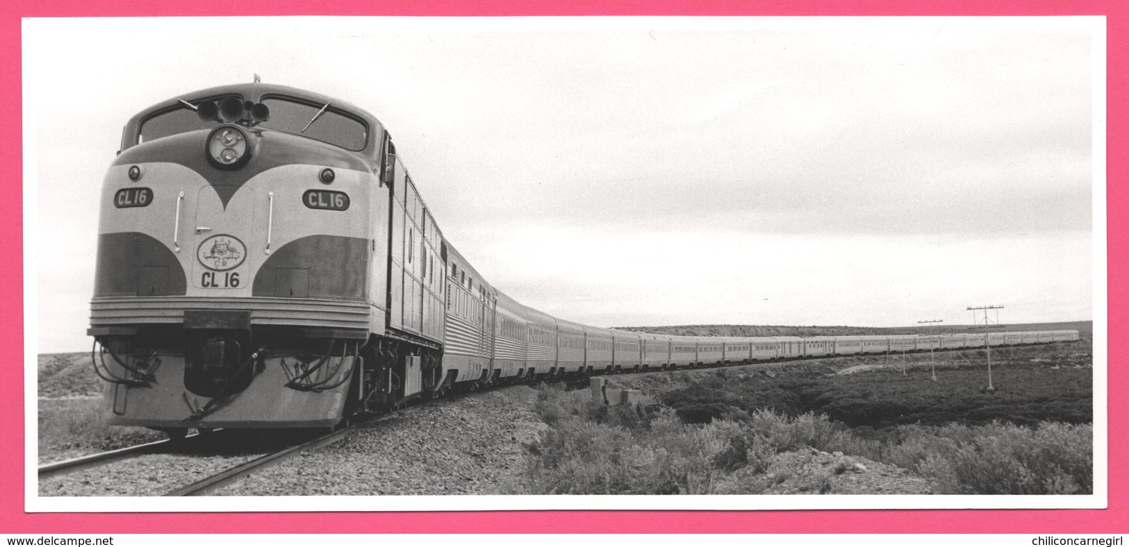 Photo Train CL 16 - Indian Pacific - Port Augusta - Perth - Sydney - COMMONWEALTH RAILWAYS MELBOURNE - Trains