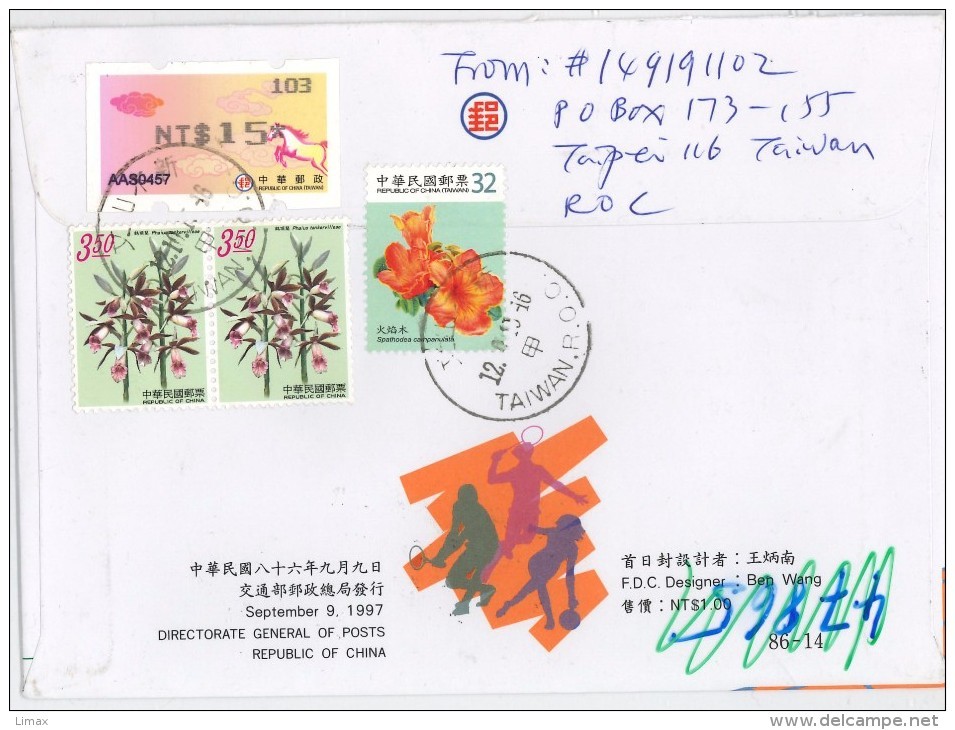 Taiwan Tulpe Hand Schutz Spathodea Tancavilleae Pferd - Lettres & Documents