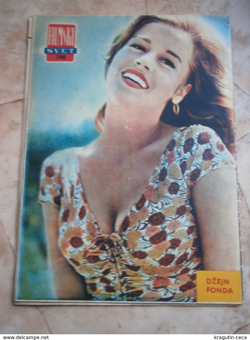 VINTAGE 1962 YUGOSLAVIA FILM MOVIE ENTERTAINMENT MAGAZINE NEWS Steve Reeves Rock Hudson Lollobrigida Loren Dean Fonda