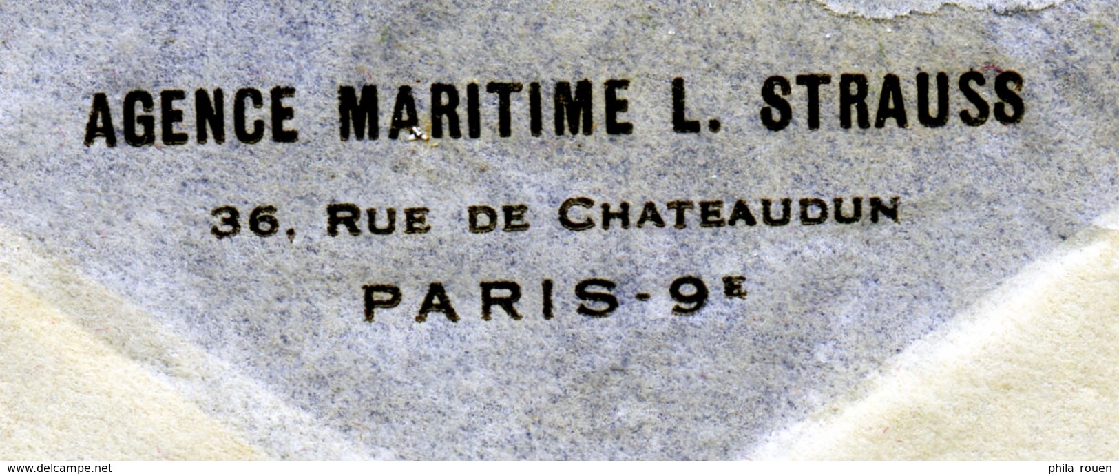 Enveloppe Le Havre 1950 Perforés LS 129 - Other & Unclassified