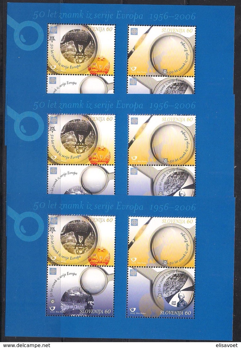 Slovenie Slovenija  2005 Yvertn° 3 X Bloc 22 *** MNH Cote 10,50 Euro  Cinquantenaire Europa Cept 2006 - Slovénie