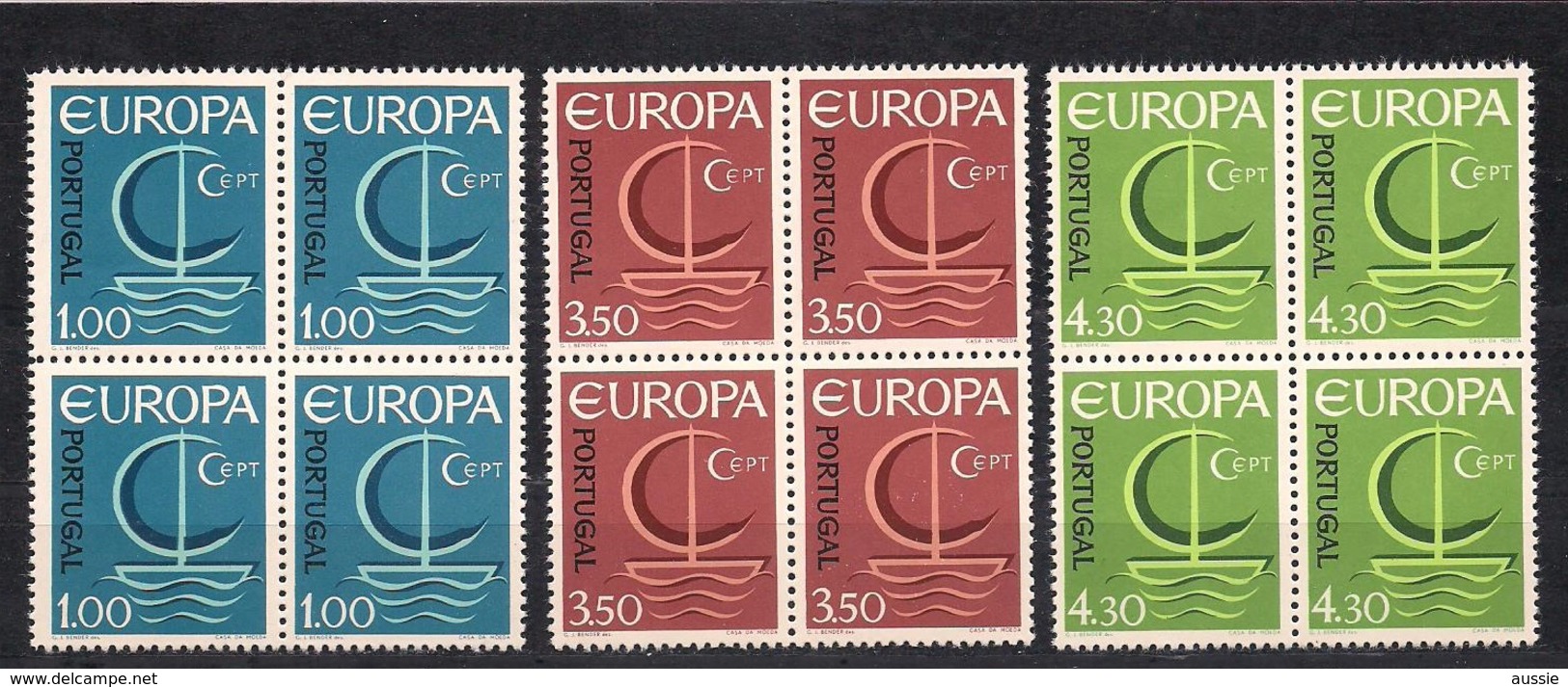 Cept 1966 Portugal Yvertnr. 4 X 993-95 *** MNH Cote 90 Euro - 1966