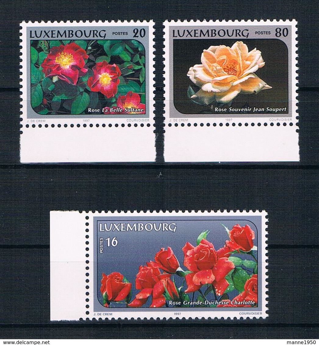 Luxemburg 1997 Blumen Mi.Nr. 1411/13 Kpl. Satz ** - Nuovi