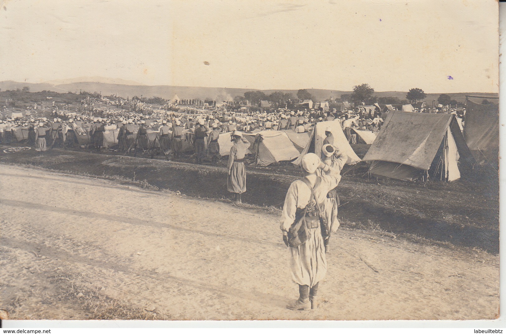 ALGERIE  - MEDEA - Carte Photo Campement Militaires  PRIX FIXE - Médéa