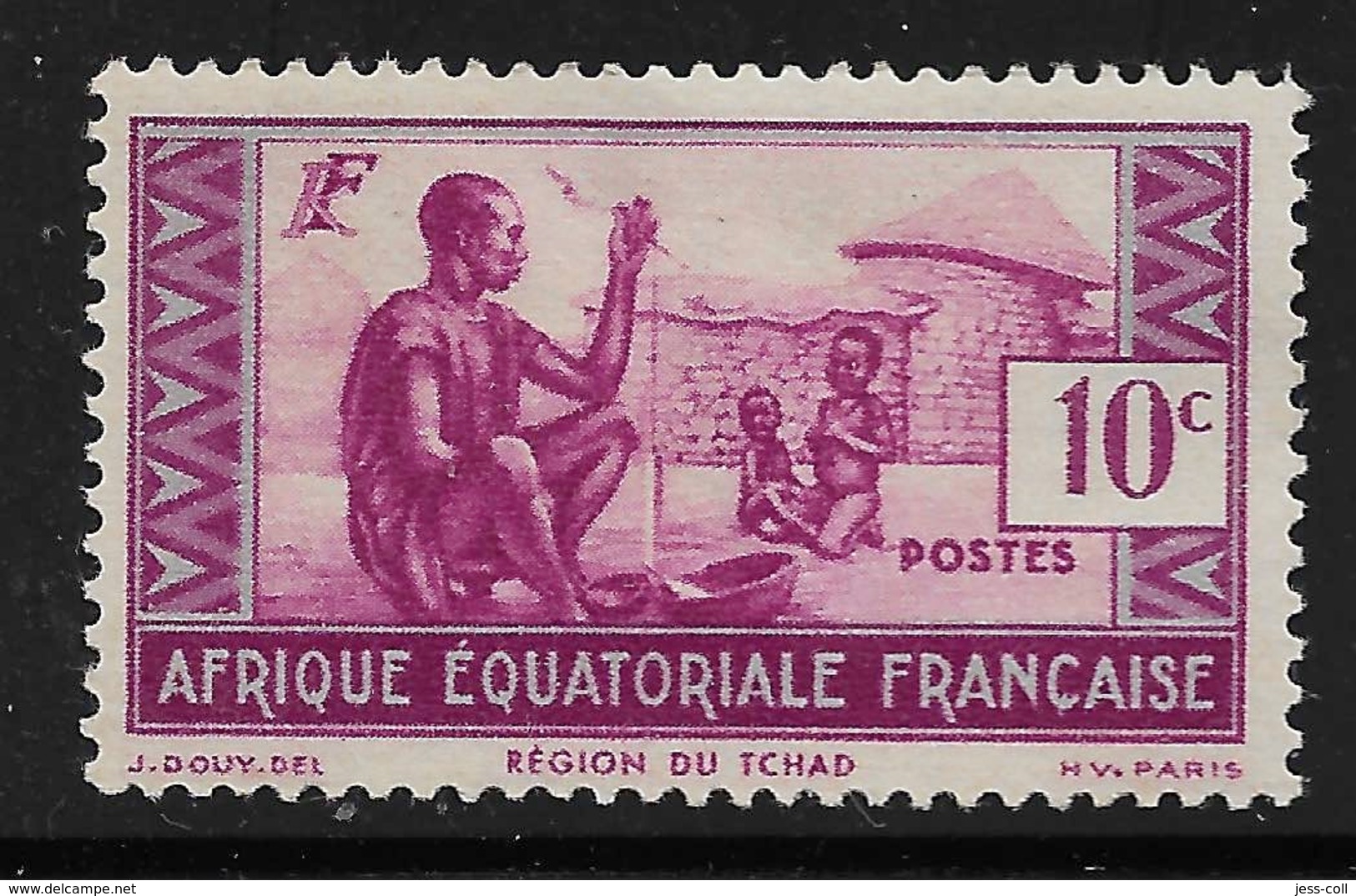 Maury 37 - 10 C Région Du Tchad - * - Unused Stamps