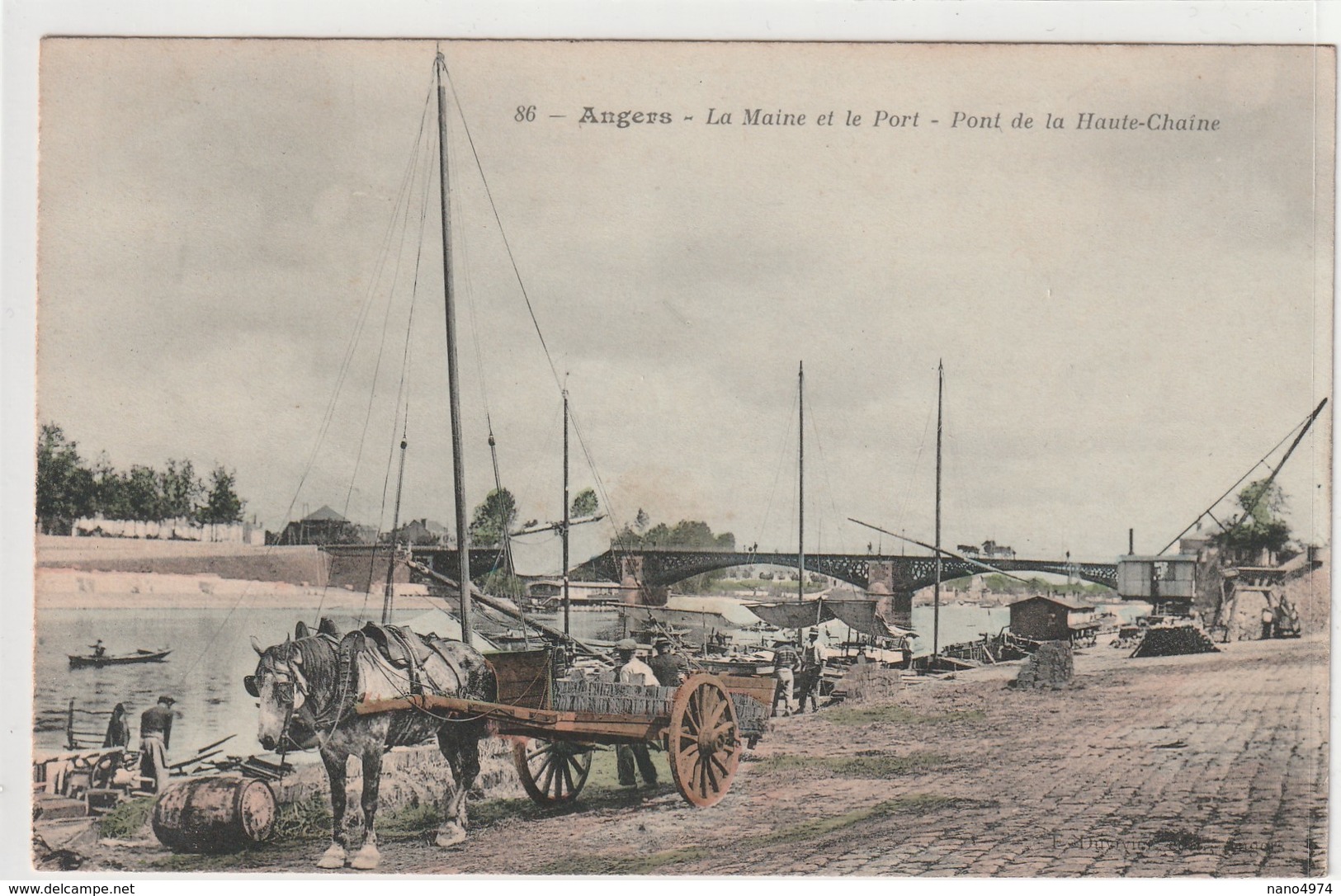 Angers - La Maine Et Le Port - Pont De La Haute-chaîne - Angers