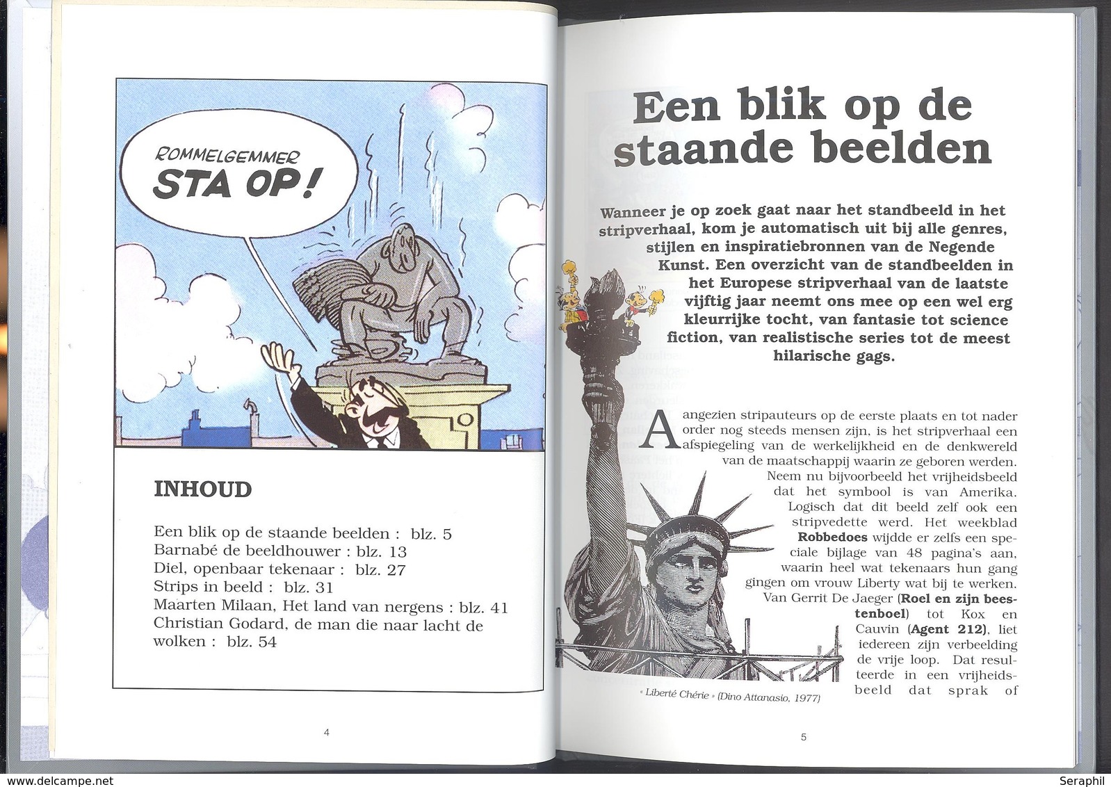 Livre Bande Dessinée -  Postzegels in Beeld (met Kuifje) - Timbres n° 3194/98 - 2003 - NL