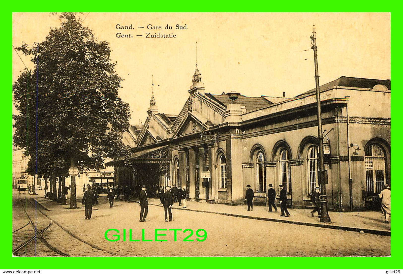 GAND, BELGIQUE - GARE DU SUD - TRÈS ANIMÉE - ÉCRITE - - Gent