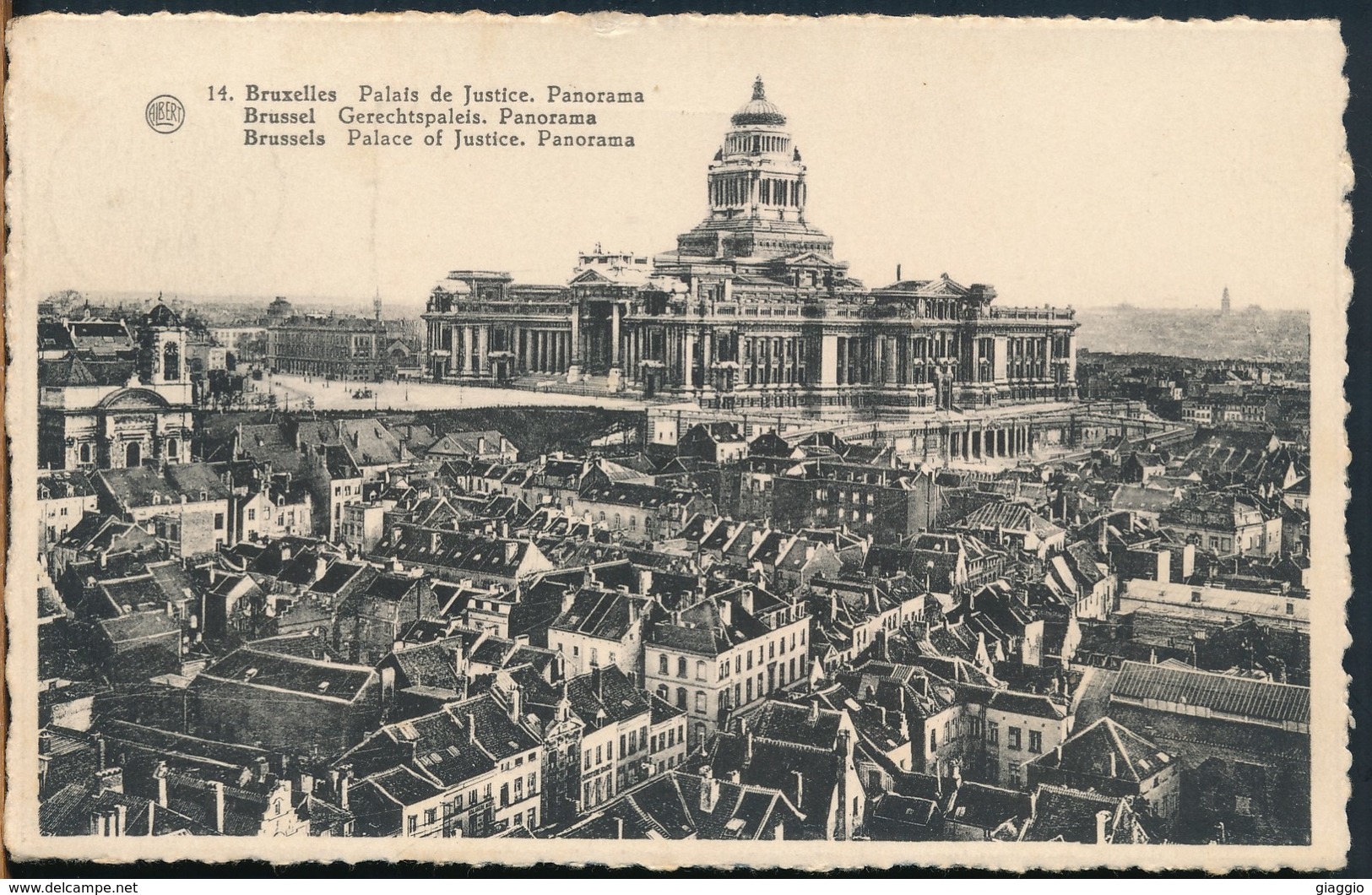 °°° 14898 - BELGIUM BELGIO - BRUXELLES - PALAIS DE JUSTICE PANORAMA. - 1952 Wih Stamps °°° - Monumenti, Edifici