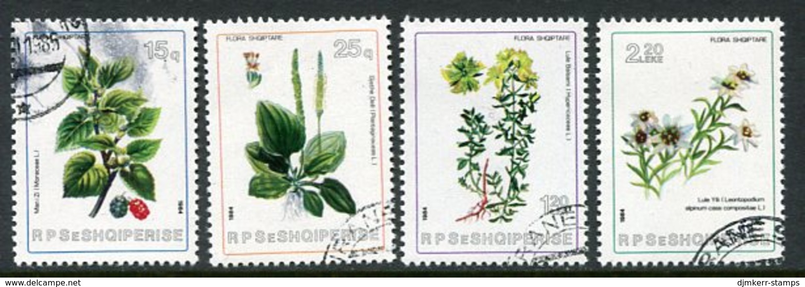 ALBANIA 1984 Plants Used.  Michel 2229-32 - Albanie