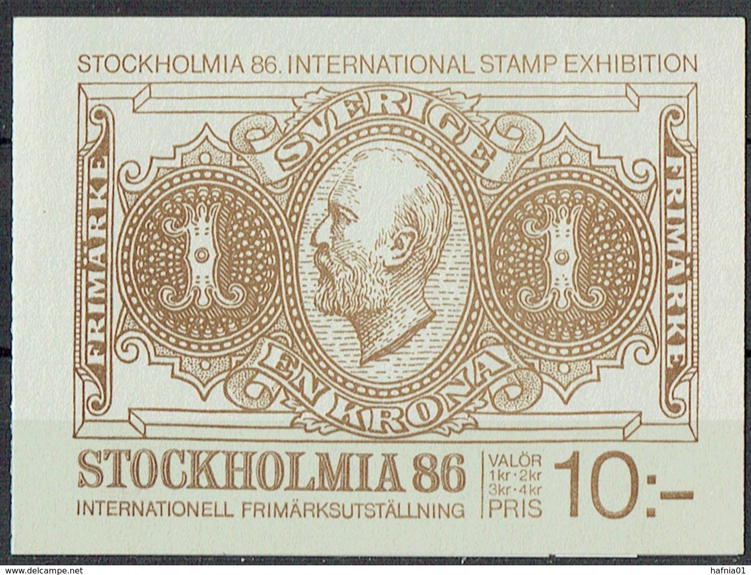 Sweden 1983. Int. Stampexhibition STOCKHOLMIA' 86. Booklet. Michel MH 94. Specimen. - Probe- Und Nachdrucke