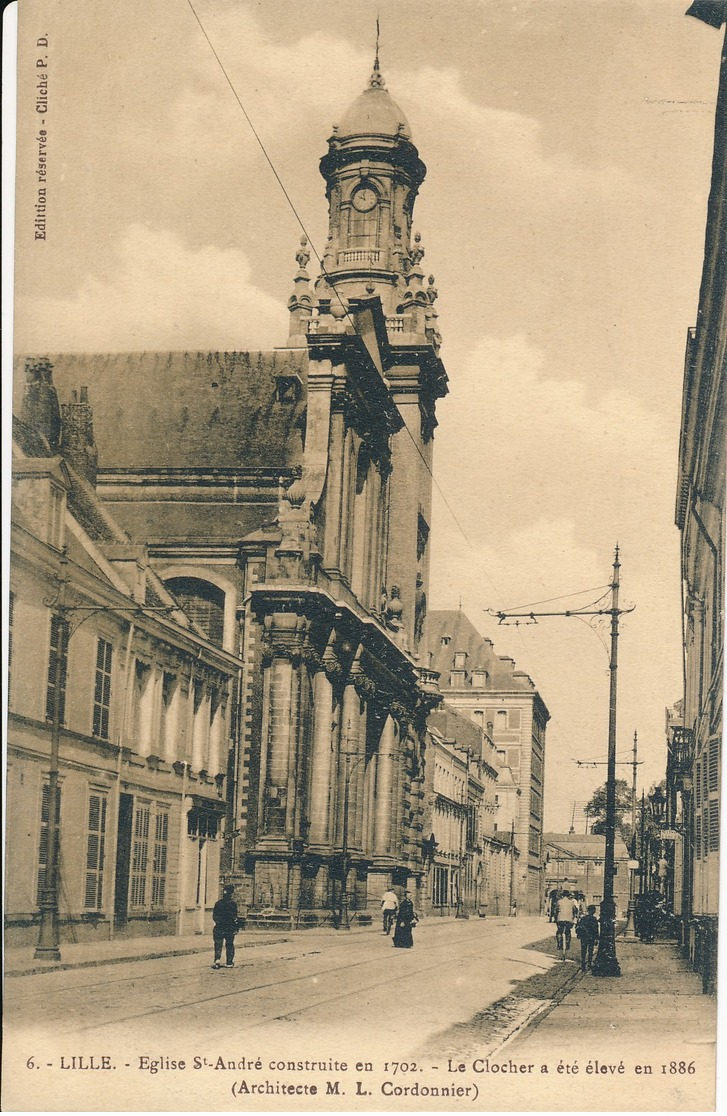 Lille PD(petit éditeur) Eglise Saint André Beau Plan état Neuf Peu Courant - Lille