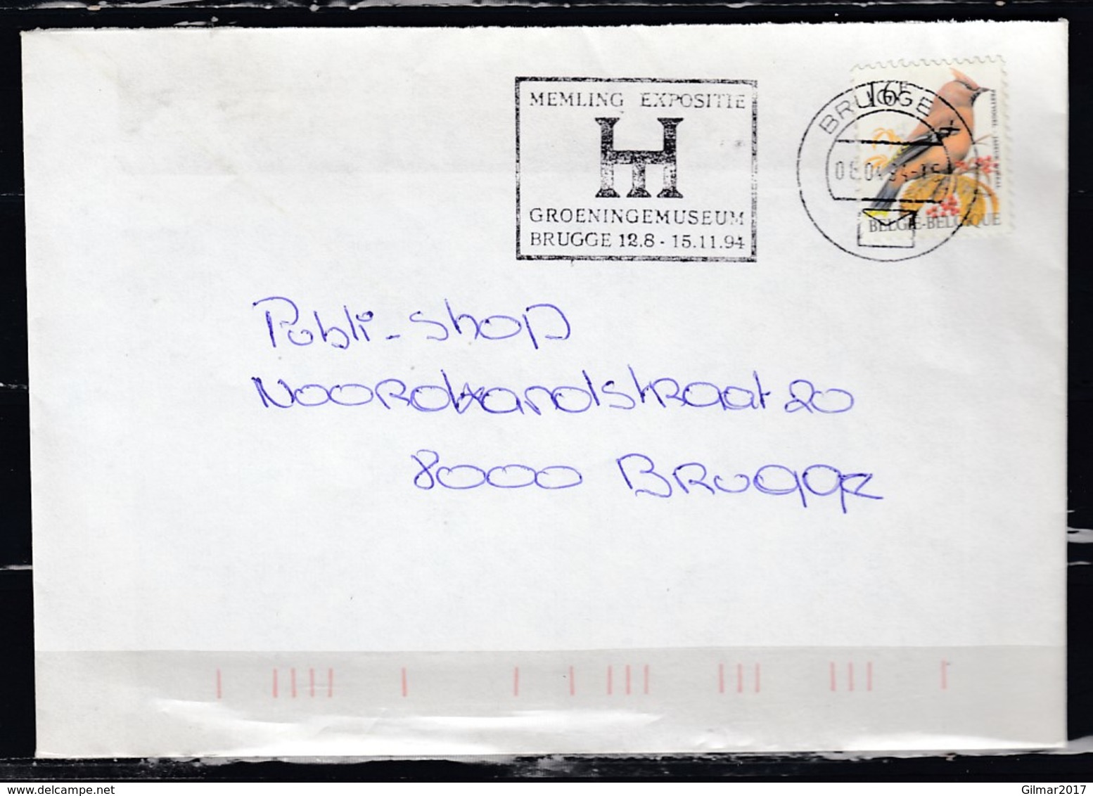 Brief Van Brugge X Naar Brugge Memling Expositie - Lettres & Documents