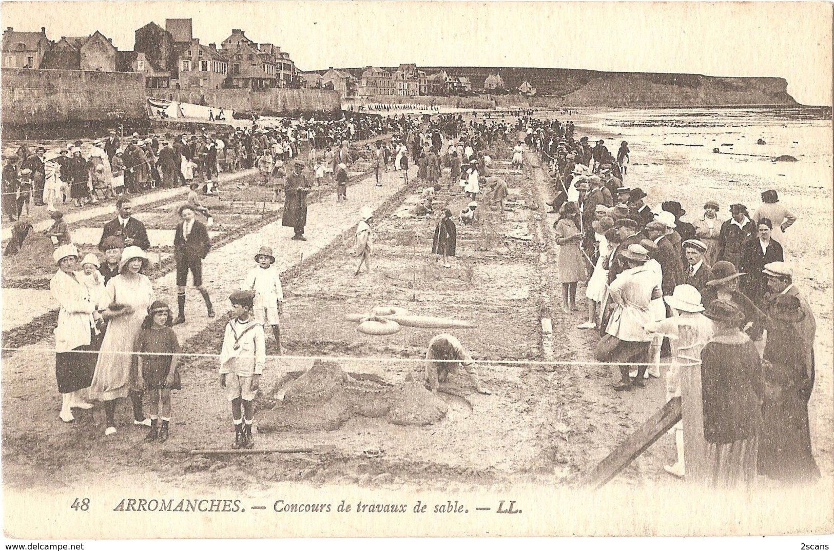 Dépt 14 - ARROMANCHES - Cncours De Travaux De Sable - (LL N° 48) - Châteaux De Sable - Arromanches