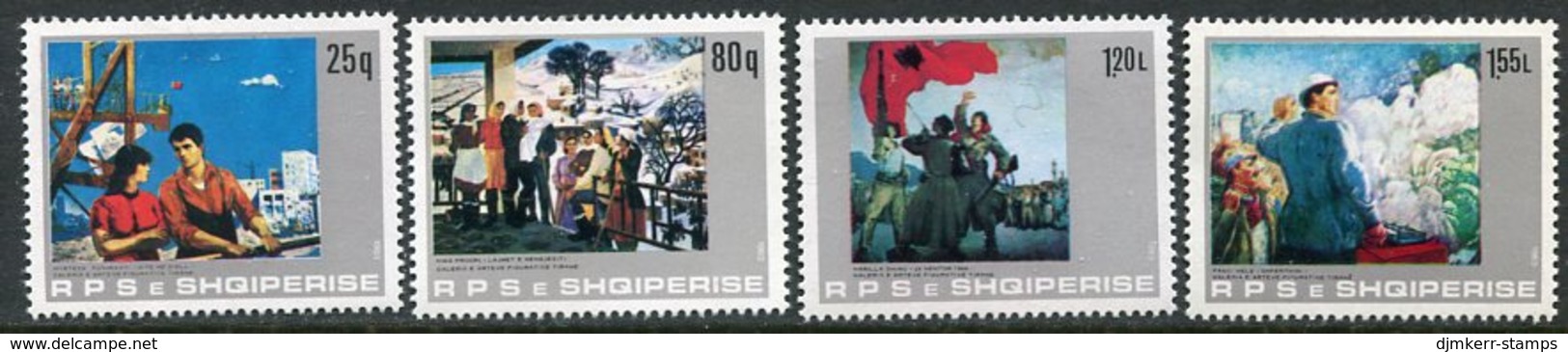 ALBANIA 1983 Paintings MNH / **.  Michel 2173-76 - Albanie