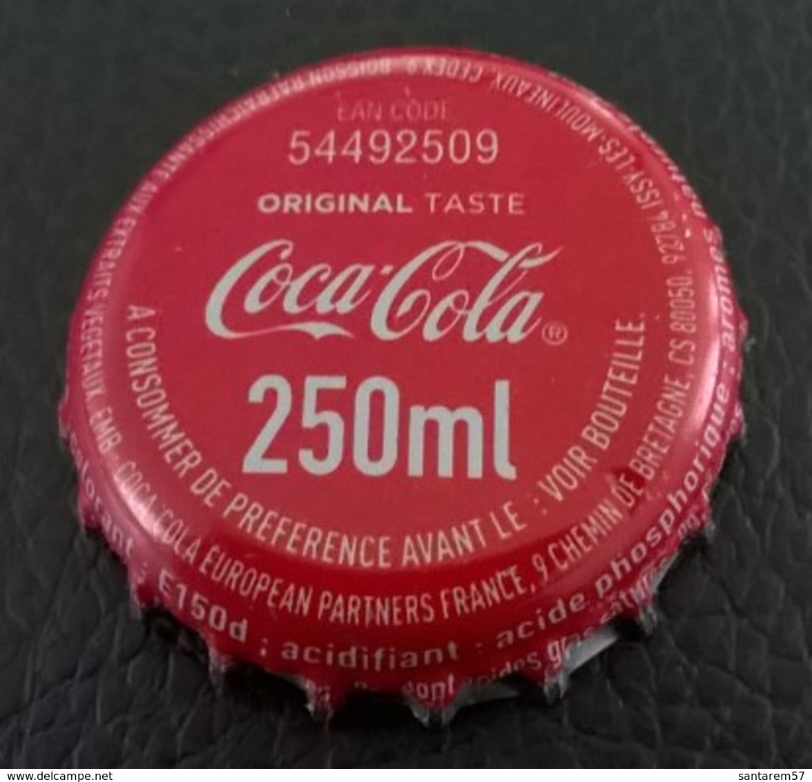France Capsule Crown Cap Coca Cola Original Taste 250 Ml - Limonade