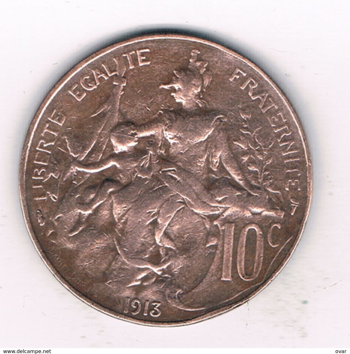 10 CENTIMES 1913 FRANKRIJK /9424/ - Andere & Zonder Classificatie