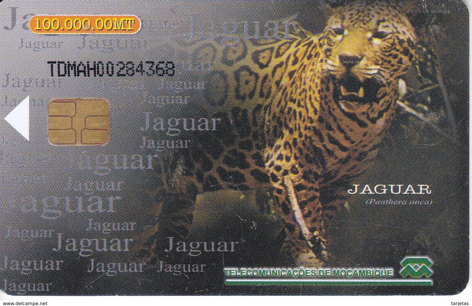 TARJETA DE MOZAMBIQUE DE UN JAGUAR - Otros & Sin Clasificación