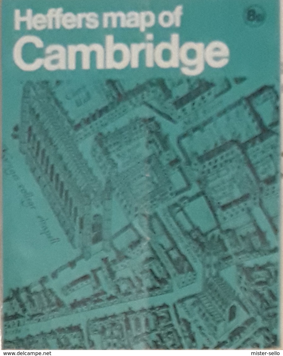 HEFFERS MAP OF CAMBRIDGE. - Europe