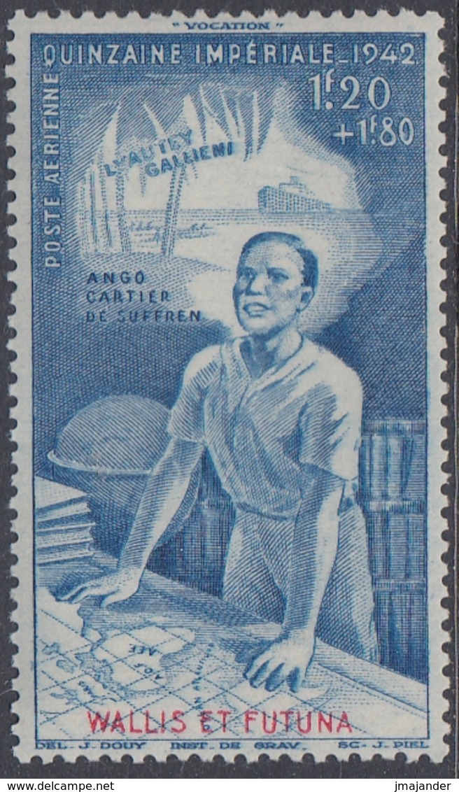 Wallis And Futuna 1942 - Airmail Stamp: Donation Week - Mi 137 ** MNH - Nuevos