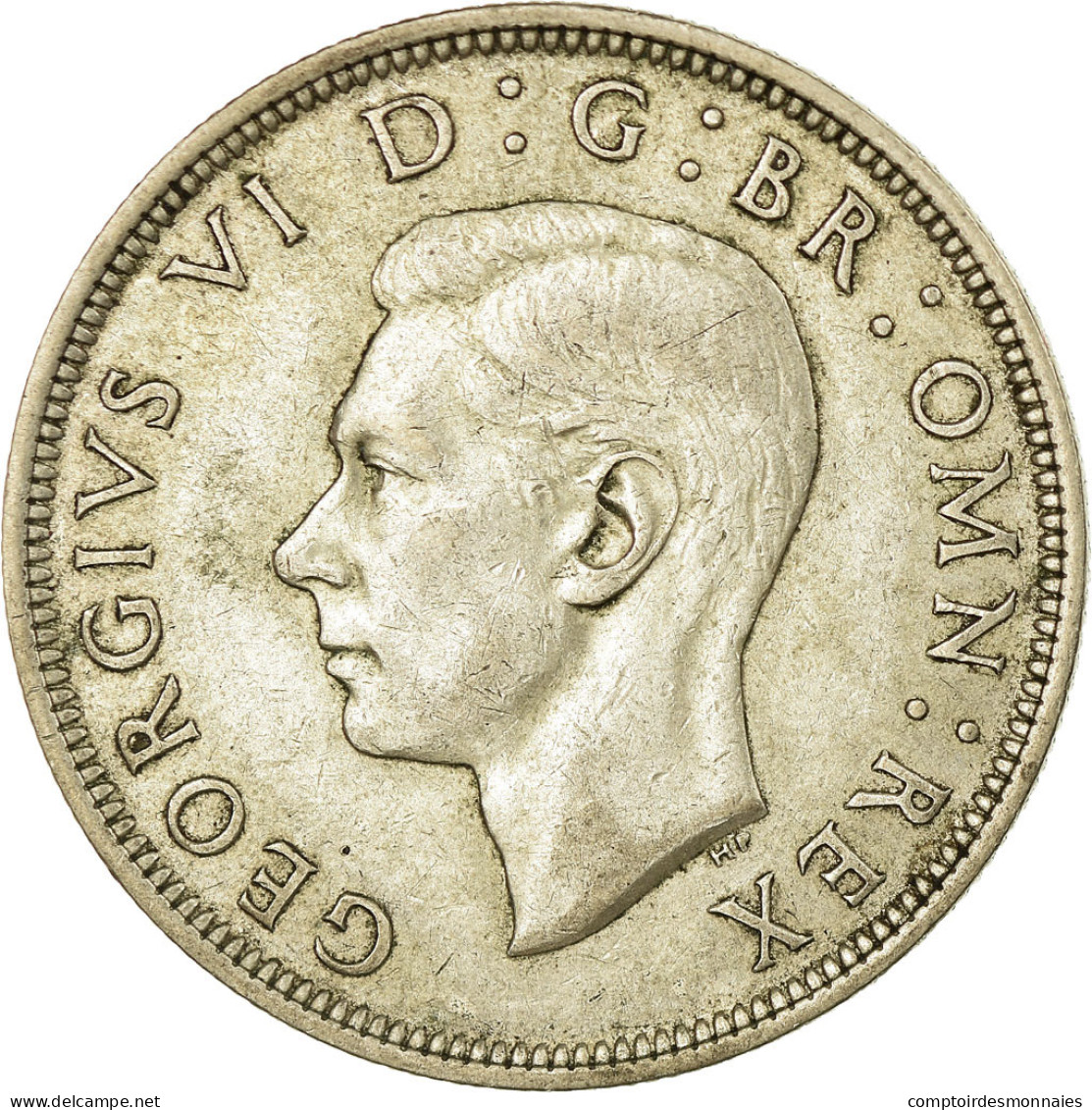 Monnaie, Grande-Bretagne, George VI, 1/2 Crown, 1938, TTB, Argent, KM:856 - K. 1/2 Crown