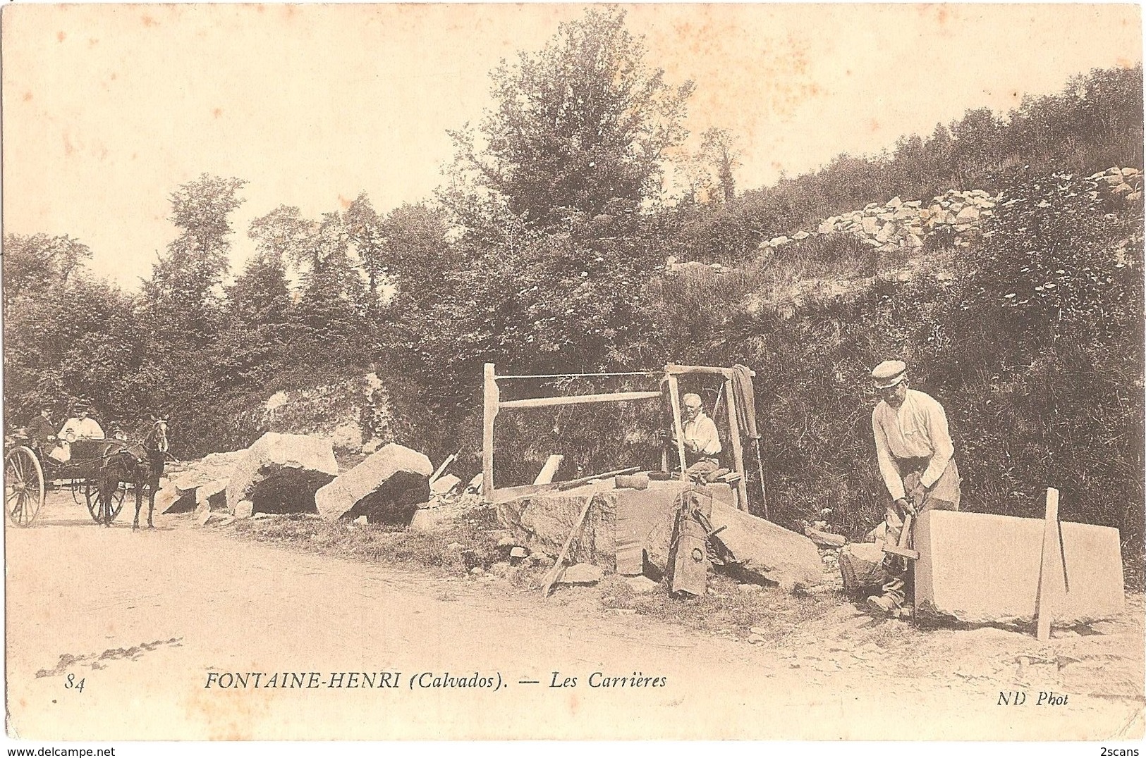 Dépt 14 - FONTAINE-HENRY - Les Carrières - (ND Phot N° 84) - Fontaine-Henri, Carrière De Pierres - Andere & Zonder Classificatie