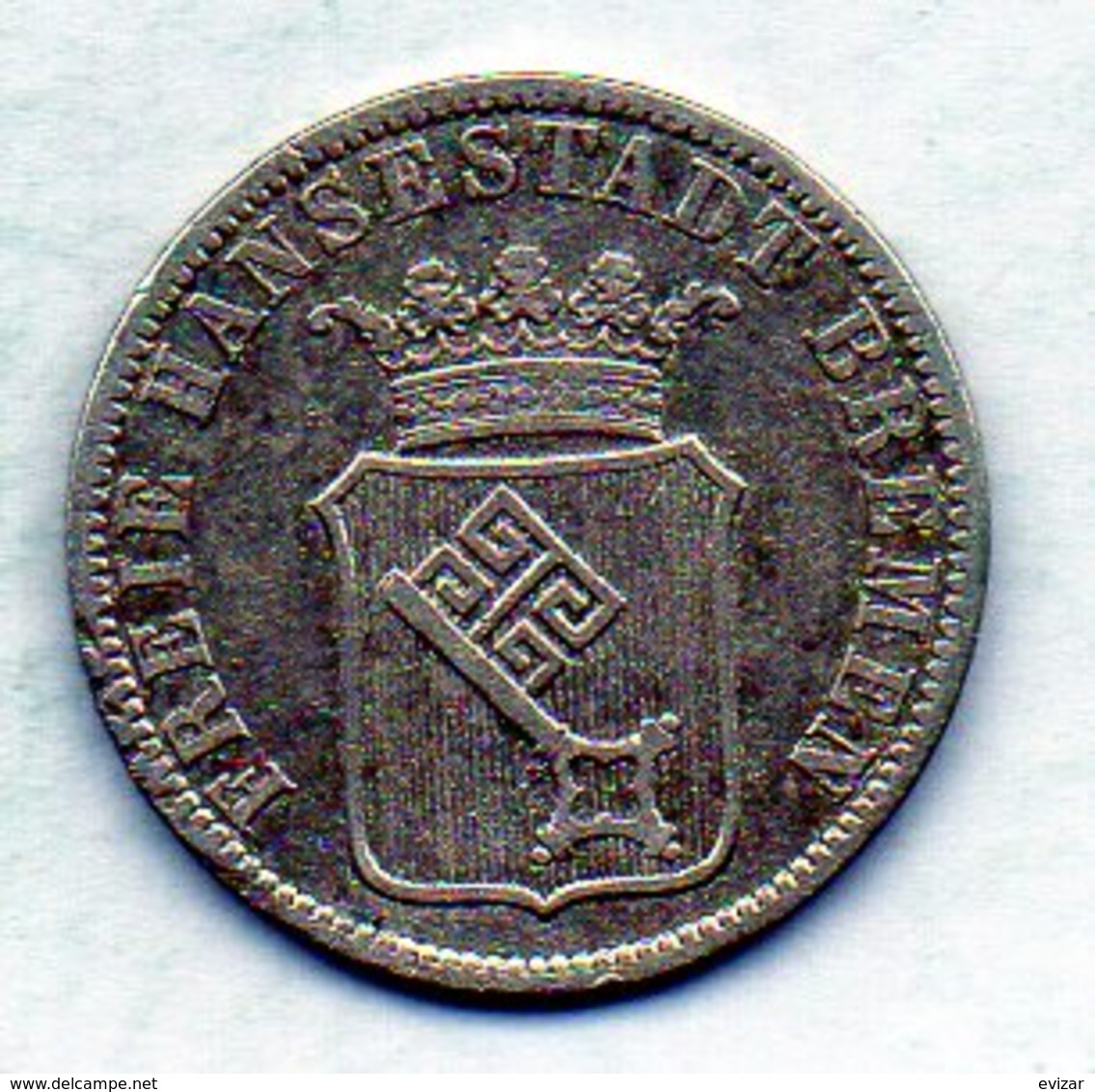 GERMAN STATES - BREMEN, 12 Grote, Silver, 1860, KM #242 - Kleine Munten & Andere Onderverdelingen
