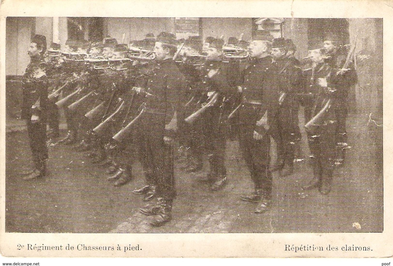 2° Regiment De Chasseurs à Pied : Répétition Des Clairons - Regimenten