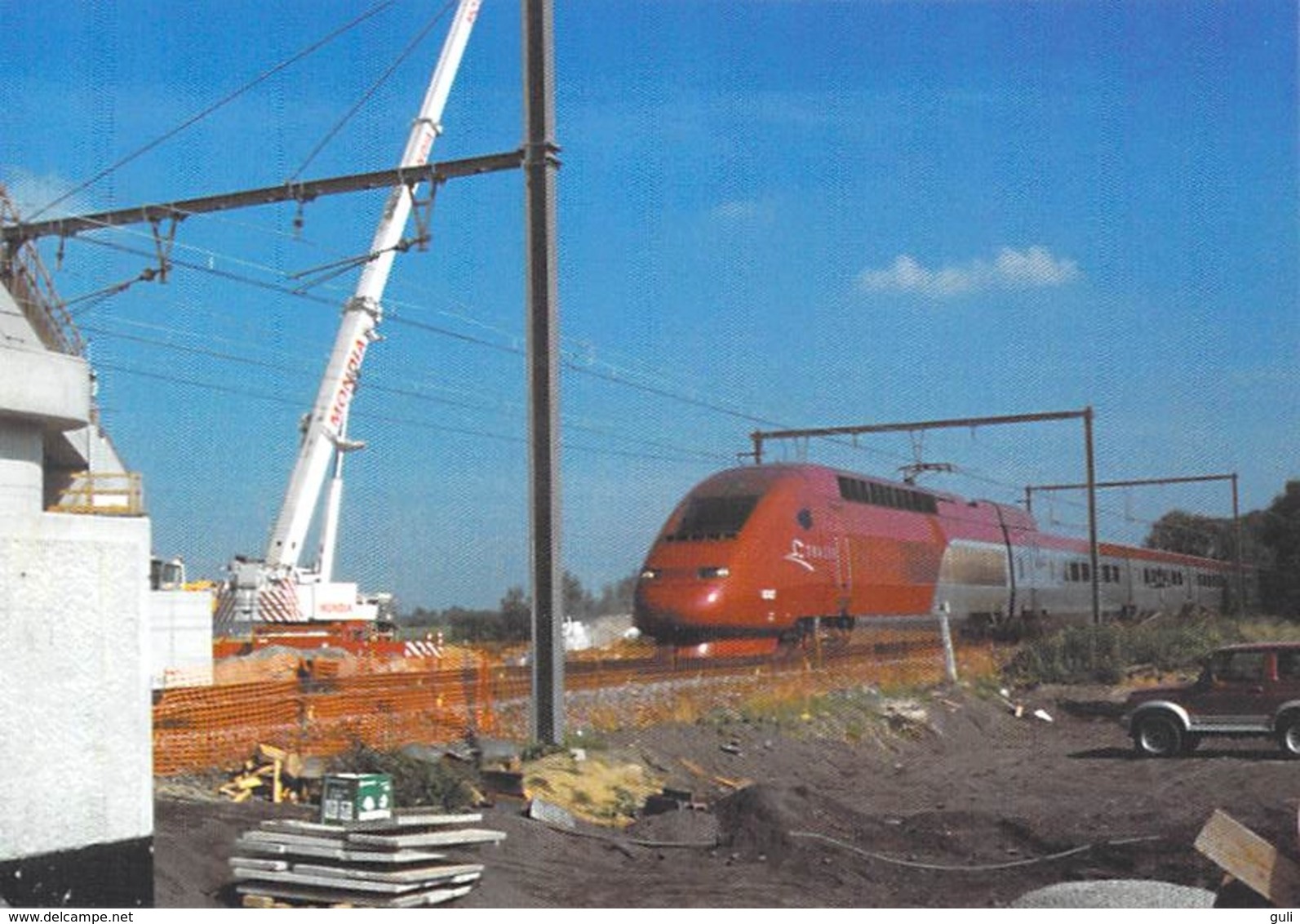 Belgique >( Liège > Waremme) BERLOZ  Passage Du Thalys (Aout 1999 )(TRAIN)*PRIX FIXE - Waremme