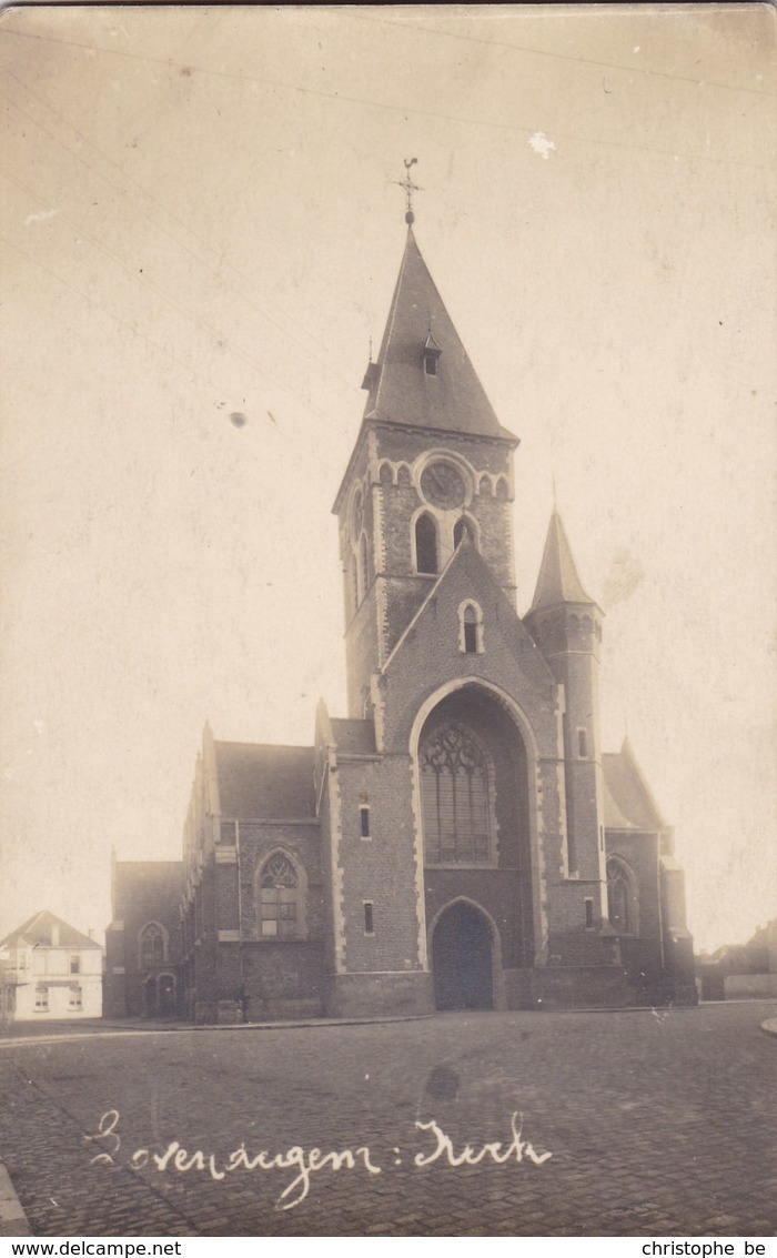 Lovendegem, Kerk, Zeldzame Fotokaart, Verstuurd In 1925 (pk65949) - Lovendegem