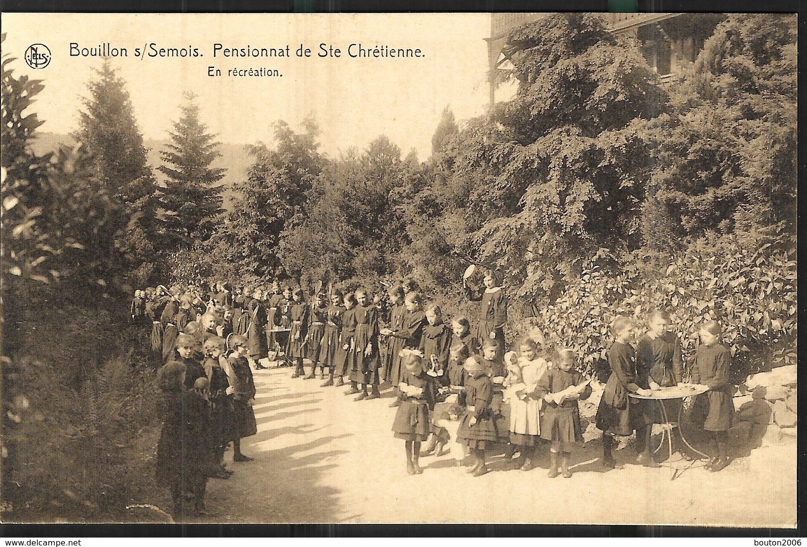 Bouillon S/ Semois Pensionnat De Sainte Chrétienne En Récréation Nels éditeur Thill Bruxelles - Bouillon