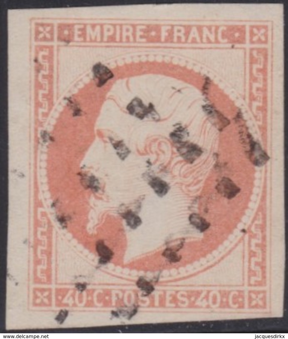 France   .     Yvert    .   16       .      O      .       Oblitéré   .   /   .   Cancelled - 1853-1860 Napoleon III