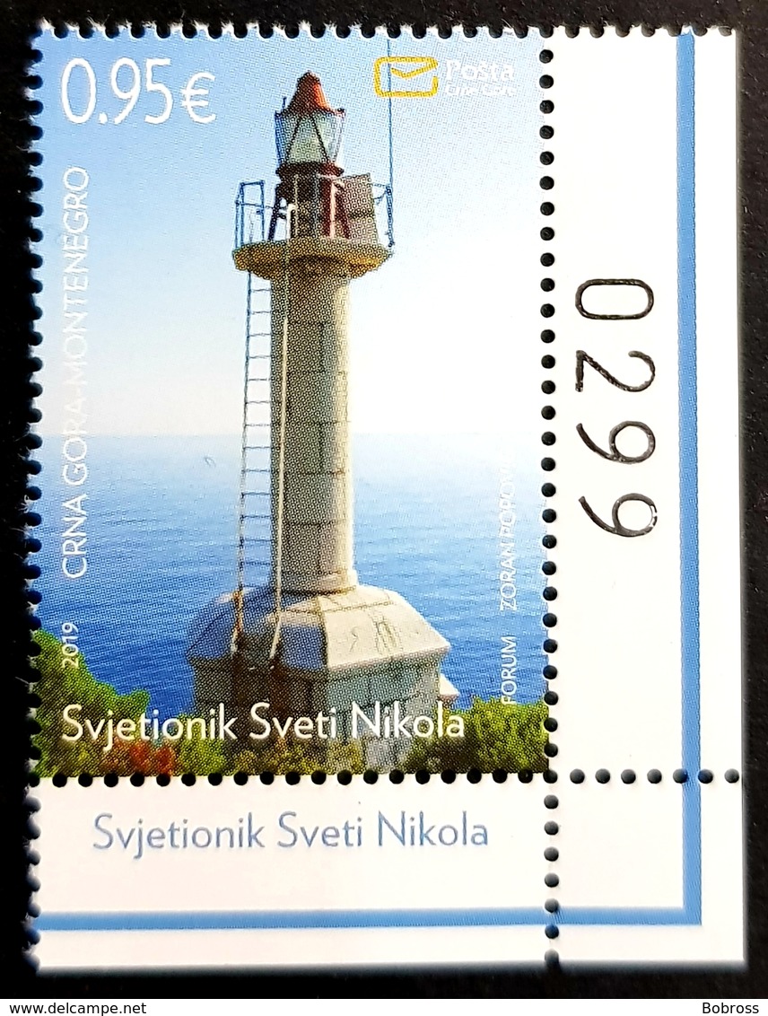 2019 Lighthouses, Montenegro, MNH - Montenegro