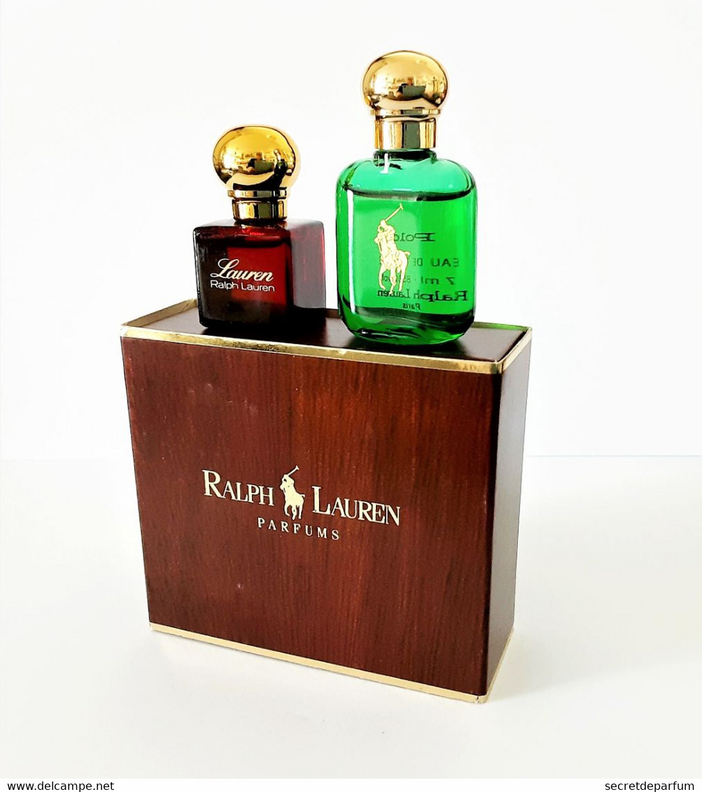 Miniatures De Parfum  COFFRET  RALPH  LAUREN  POLO Et  LAUREN  EDT 3.5 Et 7 Ml  EDT + Boite Coffret - Miniatures Femmes (avec Boite)