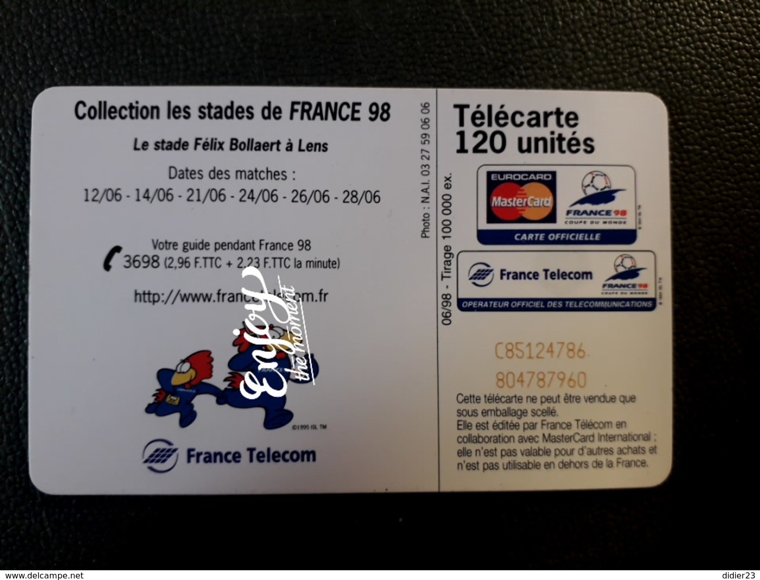 STADE FELIX BOLART LENS FRANCE 98 - Parfum