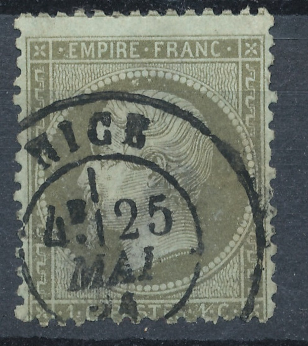 N°19 CACHET A DATE PLEIN CENTRE - 1862 Napoleone III