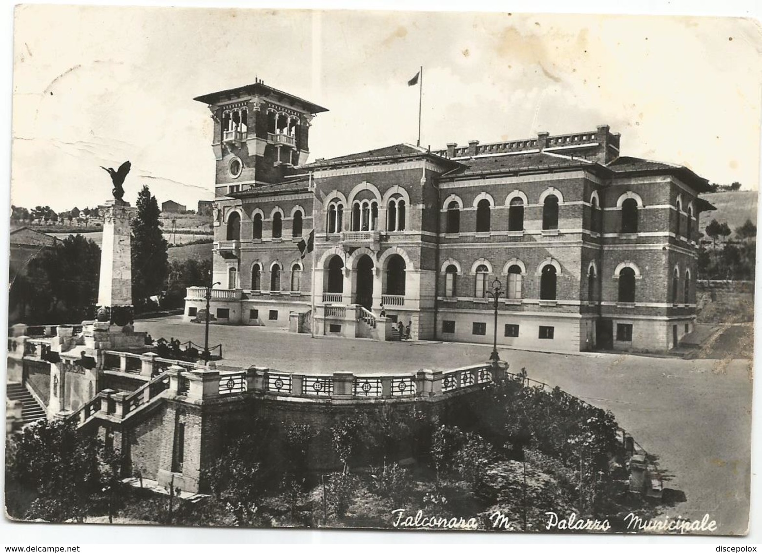 Y4753 Falconara (Ancona) - Palazzo Municipale O Comunale - Panorama / Viaggiata 1956 - Altri & Non Classificati