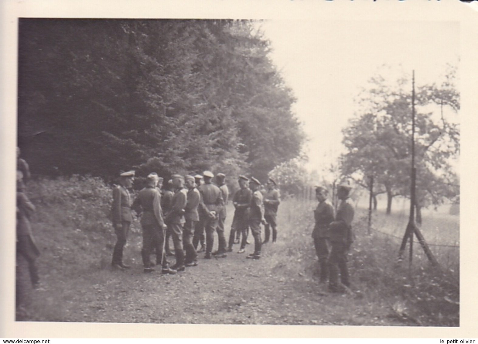 PHOTO ORIGINALE 39 / 45 WW2 WEHRMACHT FRANCE MEURTHE ET MOSELLE OFFICIERS ALLEMANDS - Guerre, Militaire