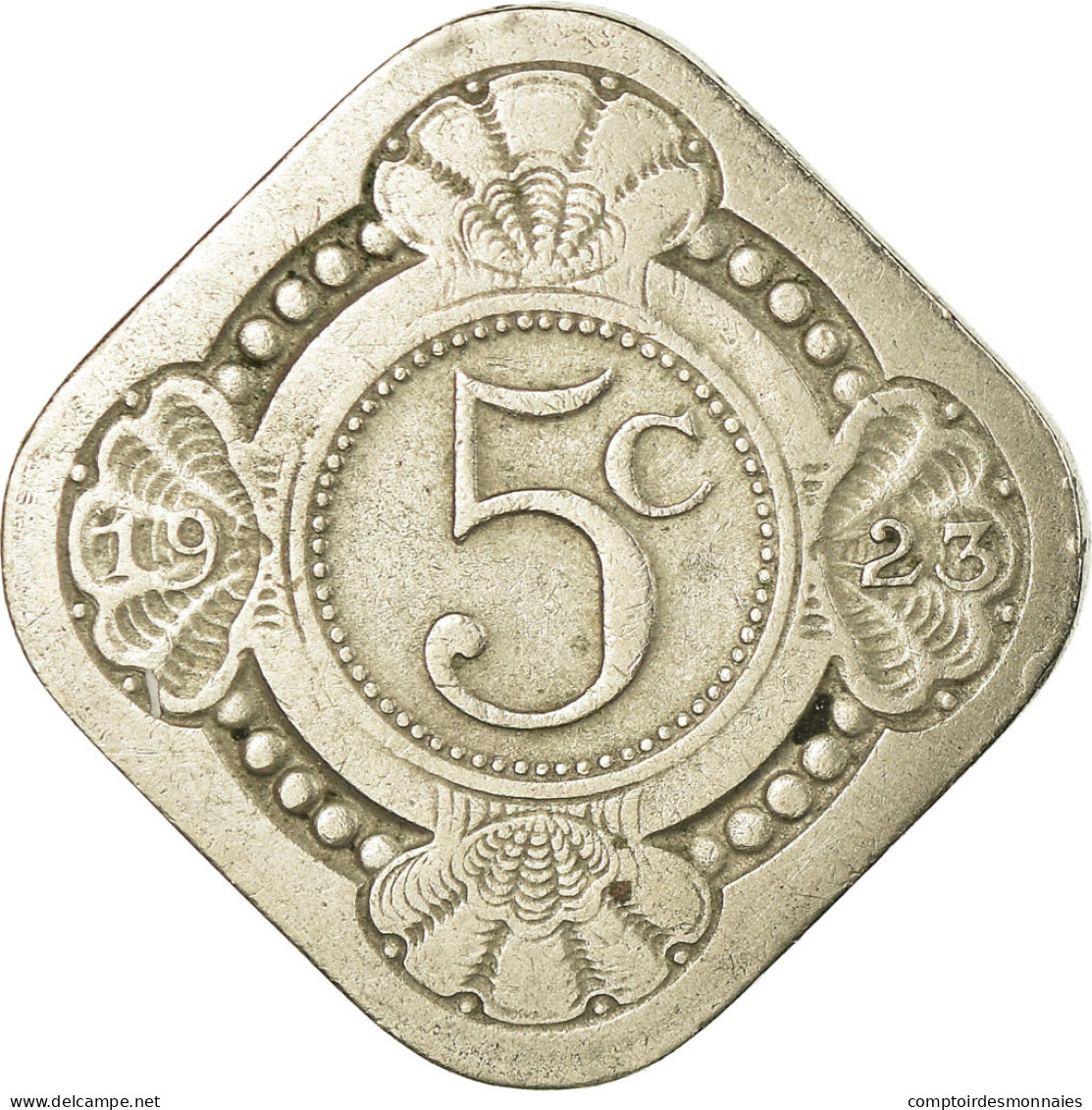 Monnaie, Pays-Bas, Wilhelmina I, 5 Cents, 1923, TTB, Copper-nickel, KM:153 - 5 Cent