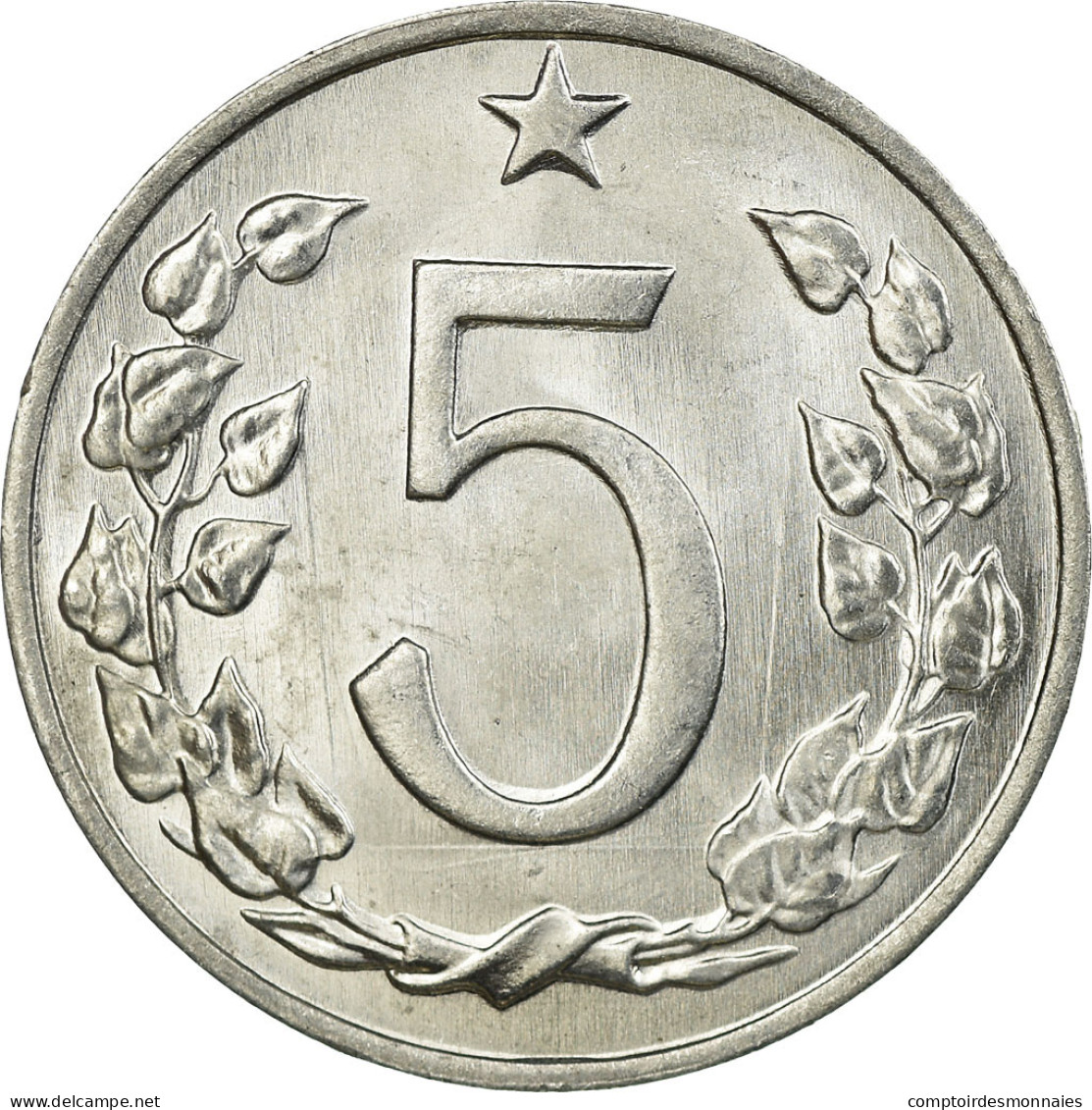 Monnaie, Tchécoslovaquie, 5 Haleru, 1962, SUP, Aluminium, KM:53 - Tchécoslovaquie