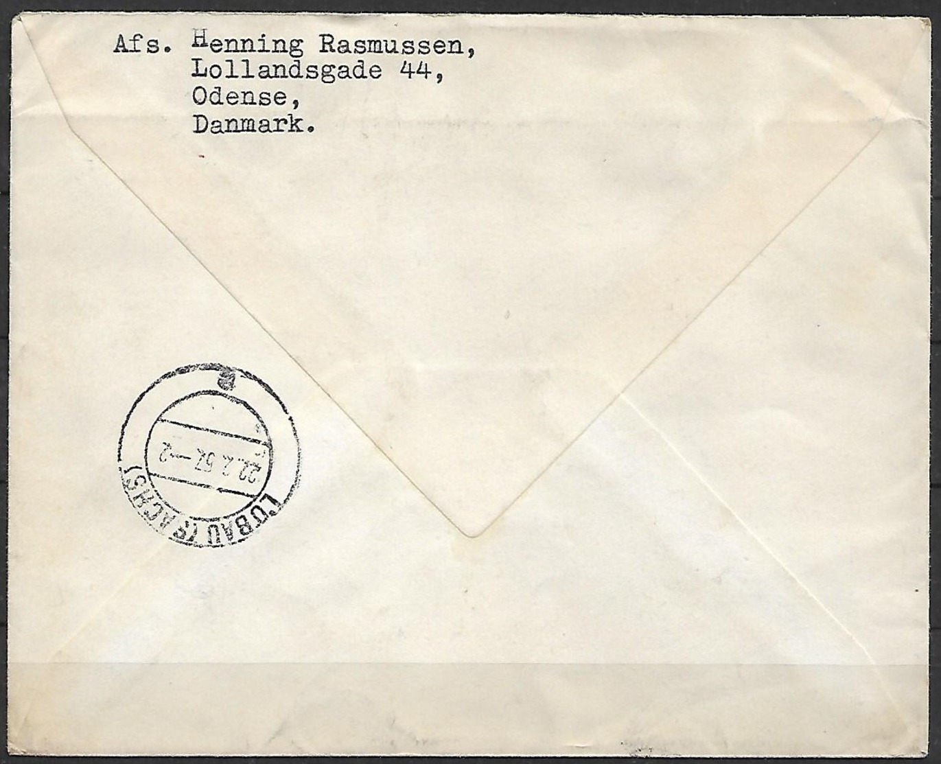 Dänemark - R - Brief  19.02.1957 / Troldhede Nach Löbau ( Deutschland ) / Siehe Fotos - Cartas & Documentos