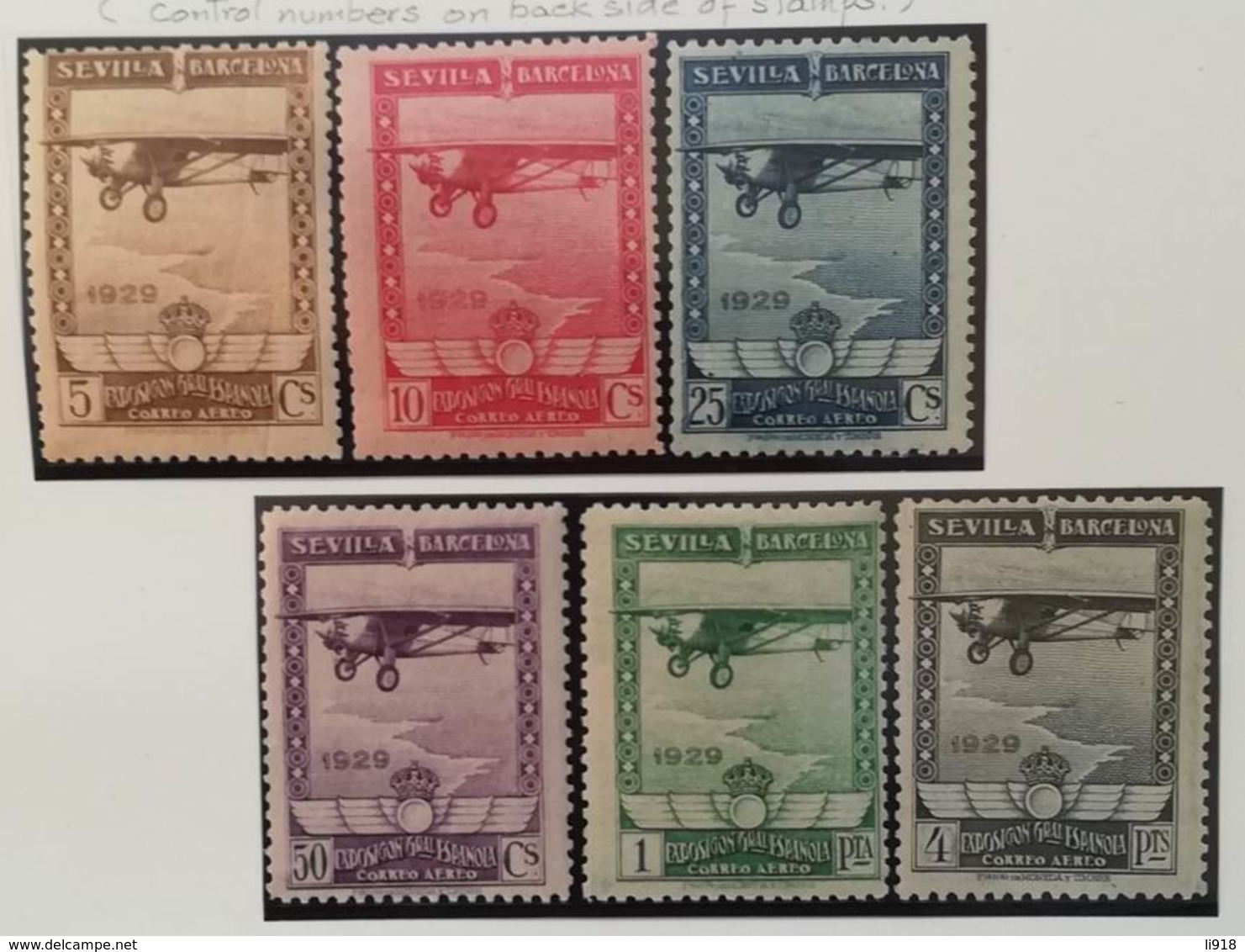 Spain 1929 Airmail 6v Set MNH** Fine - Ungebraucht