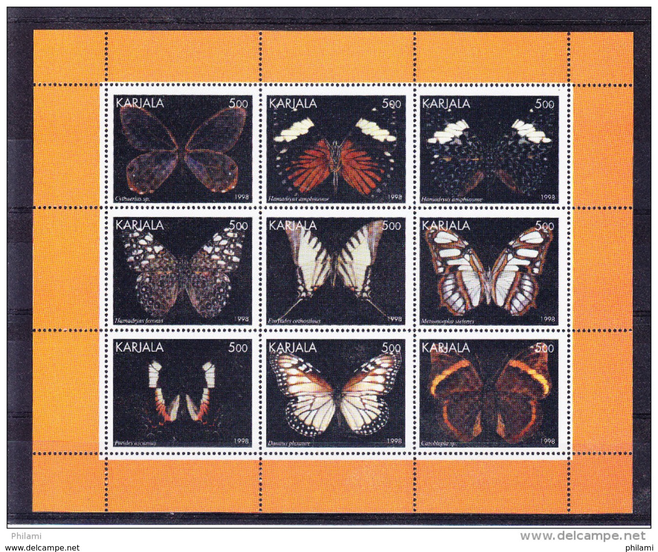 LABEL KARJALA, BUTTERFLY. ** MNH (4V103) - Vignettes De Fantaisie