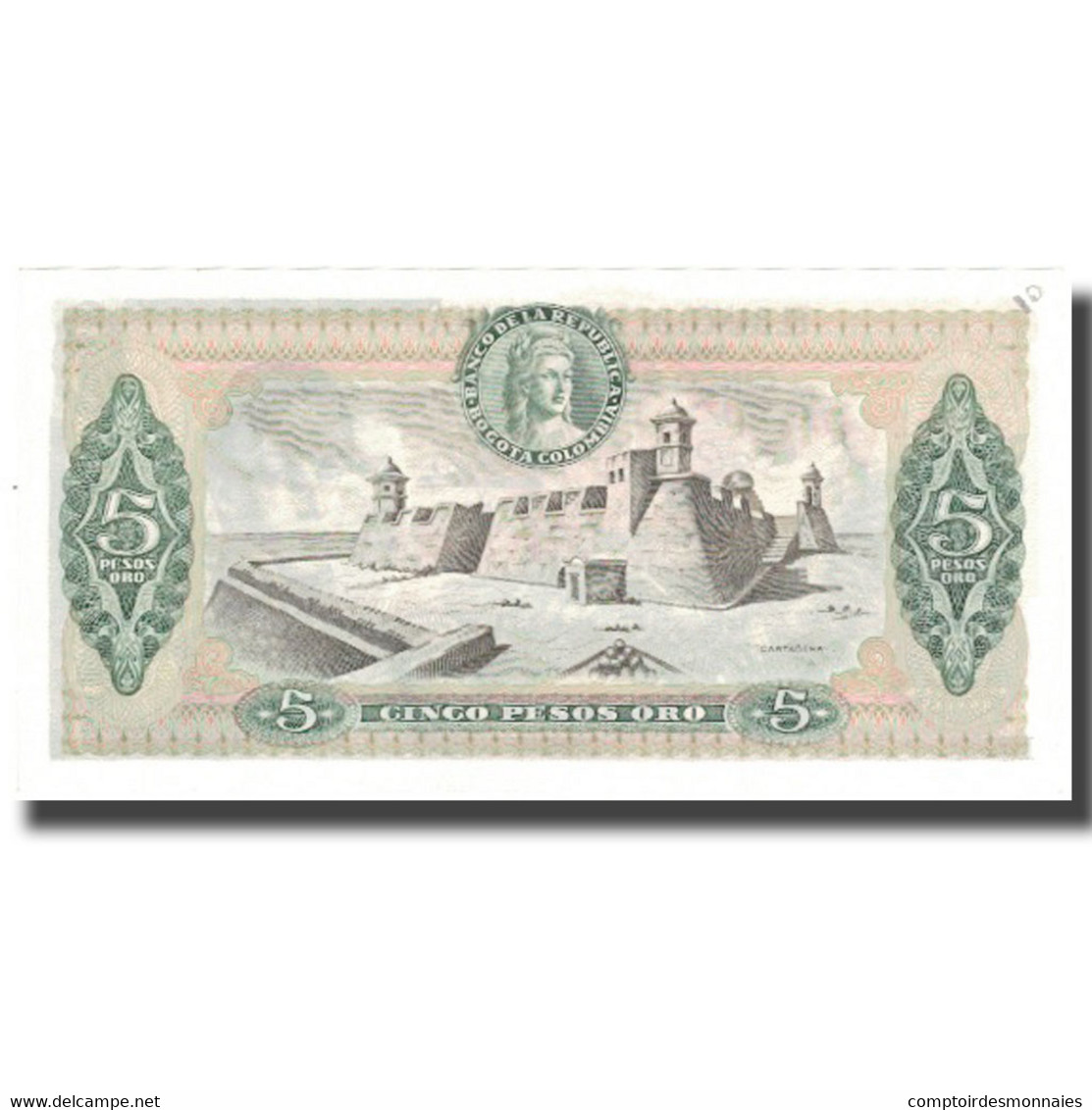 Billet, Colombie, 5 Pesos Oro, 1980, 1980-01-01, KM:406f, NEUF - Colombie