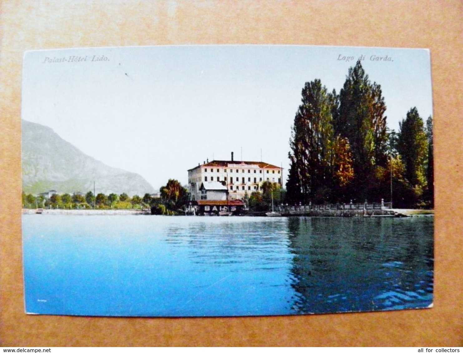 Post Card Carte Karte Austria Mountains Berge Montagnes 1911 Palast Hotel Lido Lago Di Garda Lake - Briefe U. Dokumente